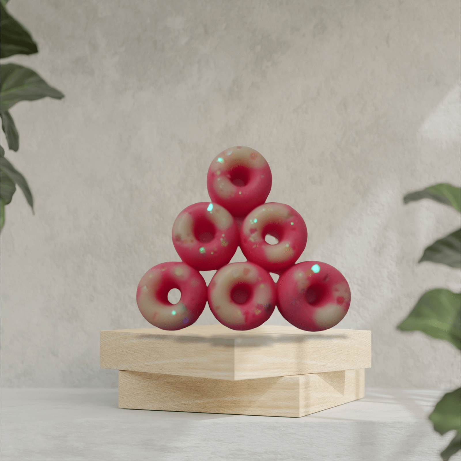 candy floss and marshmallow mini donuts wax melts