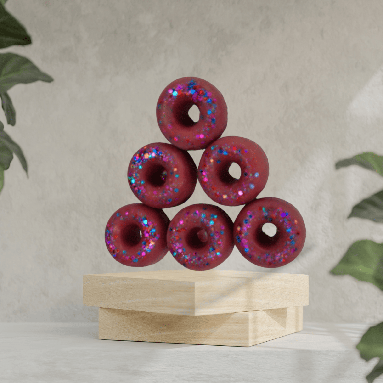 Black cherry mini donuts wax melts