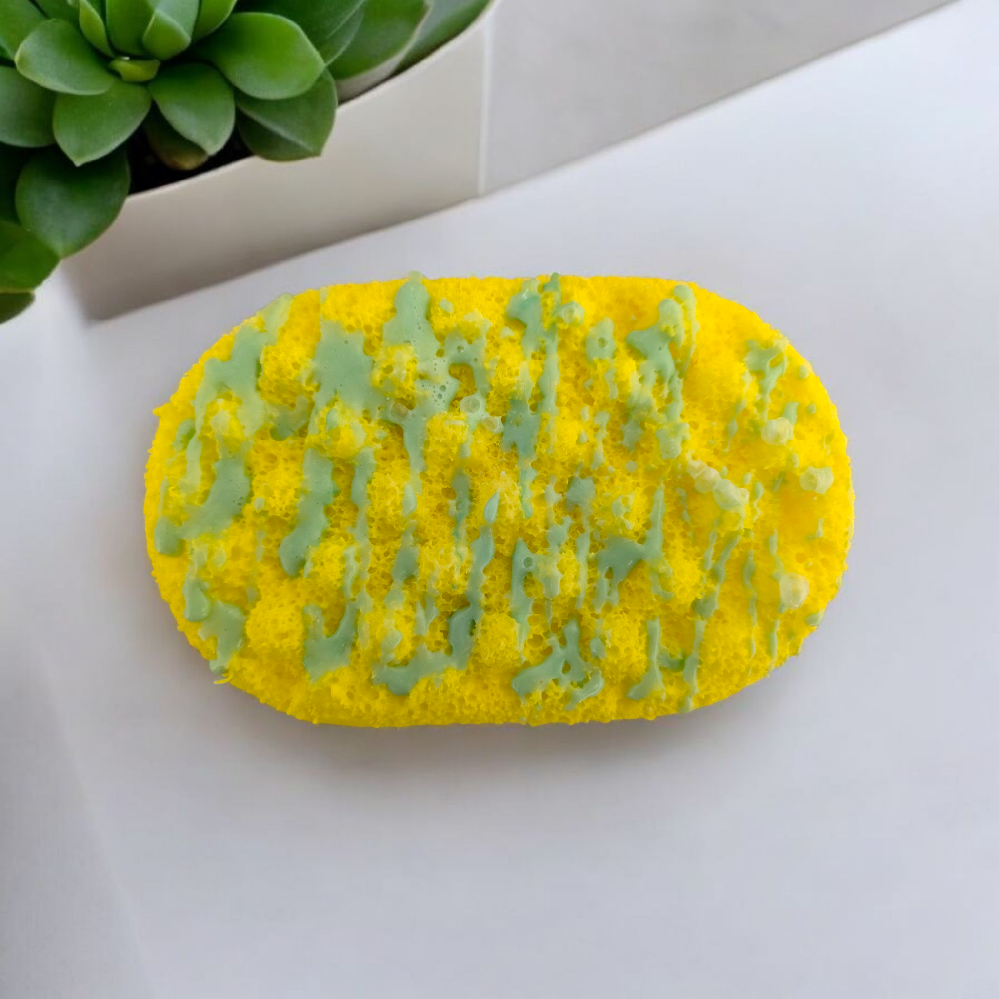 sherbet lemon soap sponge