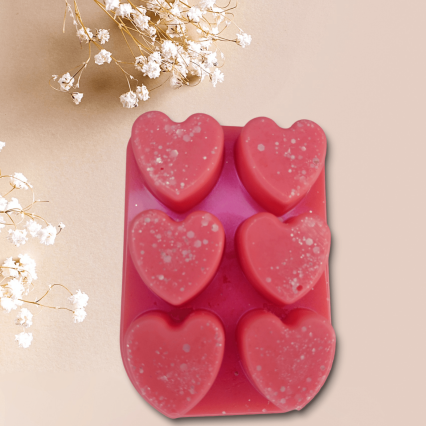 Rose Jam Wax Melt Heart Bar