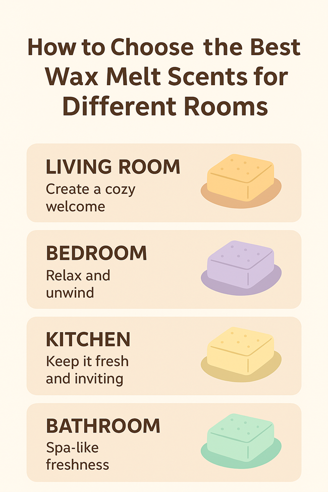 How to Choose the Best Wax Melt Scents for Different Rooms